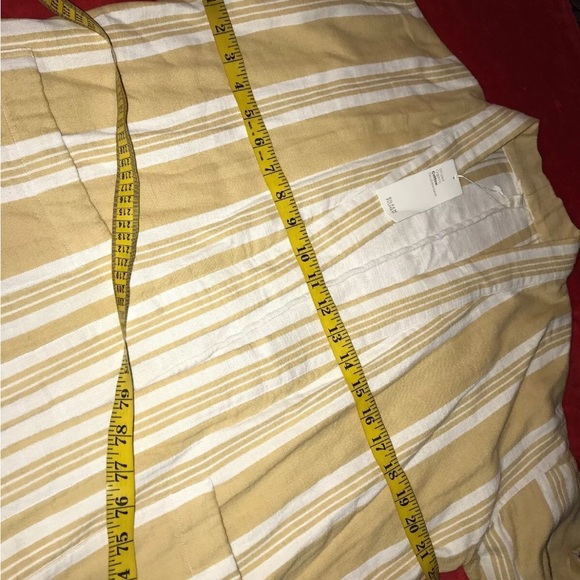 EILEEN FISHER REED STRIPED ORGANIC COTTON DOUBLEWEAVE KIMONO JACKET XXS - Picture 5 of 8